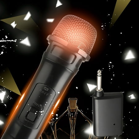 EEEkit Wireless Microphone Karaoke Bluetooth Microphone Wireless With VHF Receiver System, Handheld Dynamic Cordless Mic System For Karaoke Singing Speech