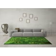 thumbnail image 3 of Ahgly Company Indoor Rectangle Oriental Green Modern Area Rugs, 2' x 3', 3 of 4