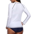thumbnail image 6 of Women's Long Sleeve Print Rushguard UPF 50+ Tankini Swim Shirt Top, 6 of 6