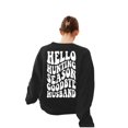 thumbnail image 4 of toraway Sweat à Manches Courtes pour Femmes, Saison de Chasse Bonjour Mari, Chandail en Molleton Femme Automne Manches Longues TG, 4 of 4