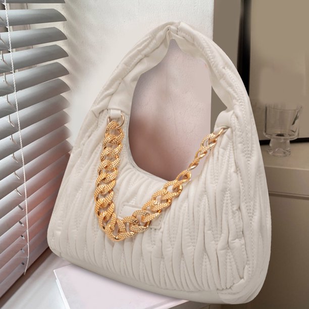 Bolsos Con Asa Superior Bolso de media luna para mujer, cadena informal, bolso de mano para mujer, bolso de mano portátil Simple Tmvgtek Para Estrenar