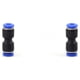 thumbnail image 3 of Conectores de tubo neumático Riwesomey 10x negros alta resistencia a la presión 6 mm 2piezas, 3 of 6