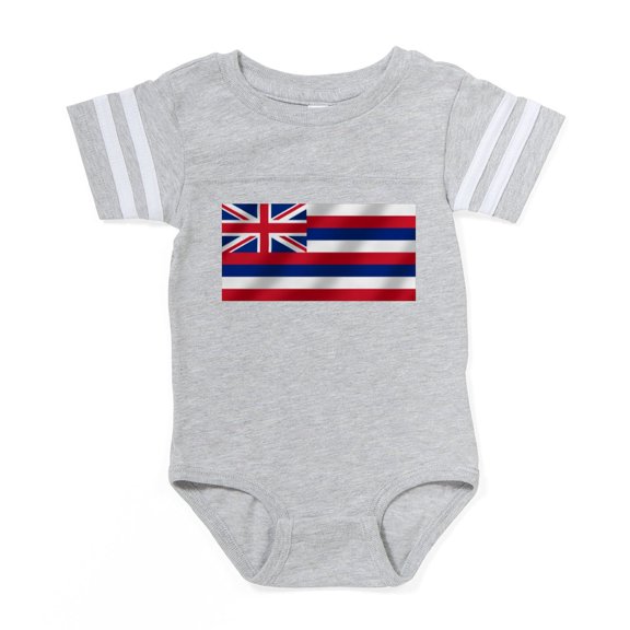 CafePress - Hawaii State Flag - Cute Infant Baby Football Bodysuit