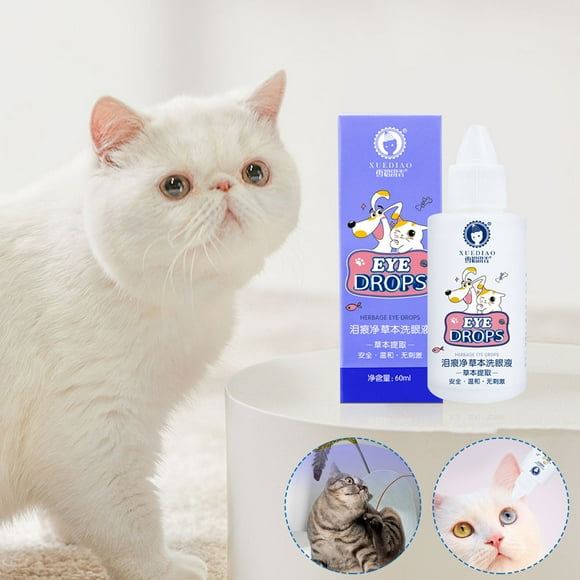 TopLLC Cats And Dog Eye Wash | Eye Lotion For Dogs And Cats, Used To Wash, Soothe And Repair Eye Irritation, Dog Tear Stain Cleaner, Safe For All Animals 60ml