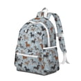thumbnail image 2 of Cute Dachshund and Dog Footprint Backpack for School,Cute School Bag,Schoolbag with Adjustable Shoulder Straps & Padded Back,13.4"x11"x4.7", 2 of 6