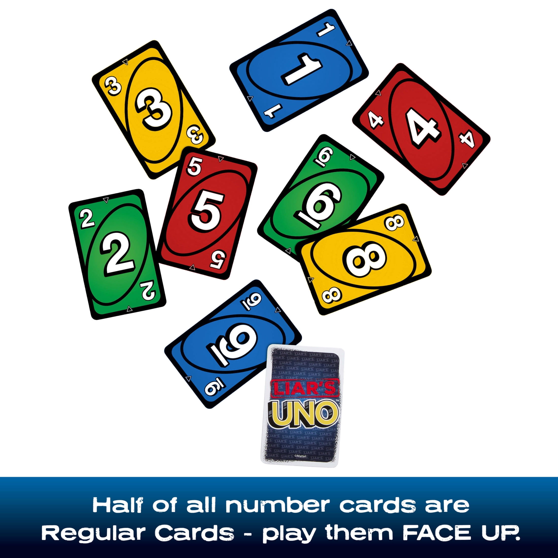 Liar’s UNO Card Game for Adults, Kids, Families, Parties & Game Nights, Trick Play & Bluffing