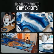 Stone Coat Countertops Art Coat DIY Epoxy Resin Kit - Zero VOCs, Extended Working Time, Food Safe and UV Resistant Resin for Alcohol Ink, Acrylic, Metallic Art Markers and Paint (1 Gallon)