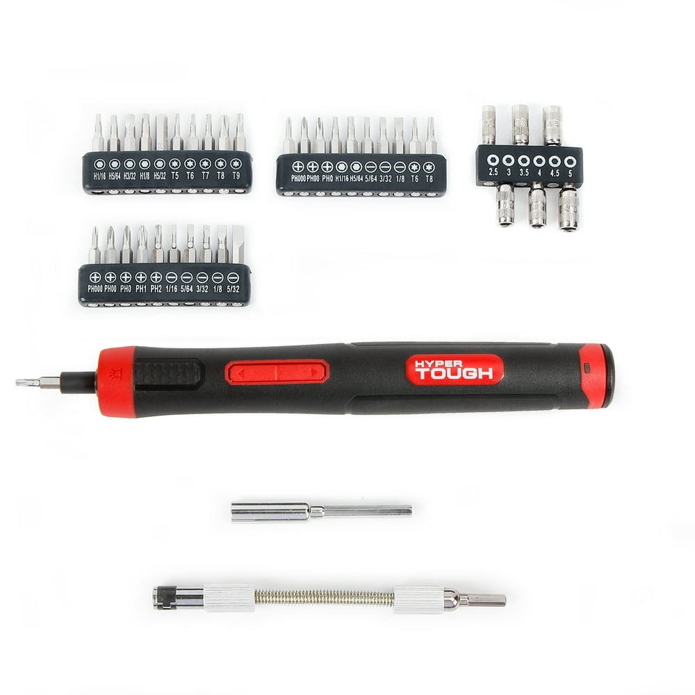 Hyper Tough 4 Volts 45Piece Rechargeable Precision Screwdriver Set