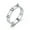 Silver, variant on Unisex Finger Delicate Jewelry Titanium Steel Ring Metal Trendy Women Men Ring -Black-9