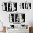 thumbnail image 4 of Designart "Textured Splash Black Paint Art III" Abstract Painting Wall Art Set Of 3 - Black Painting Gallery Set For Office Decor, 4 of 7