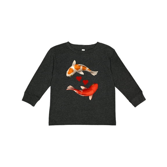 Inktastic Koi Carp Fish Japanese Boys or Girls Long Sleeve Toddler T-Shirt