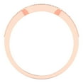 thumbnail image 5 of 0.25 ct Brilliant Round Cut Simulated Turquoise 14k Rose Gold Stackable Band SZ 5.25, 5 of 6