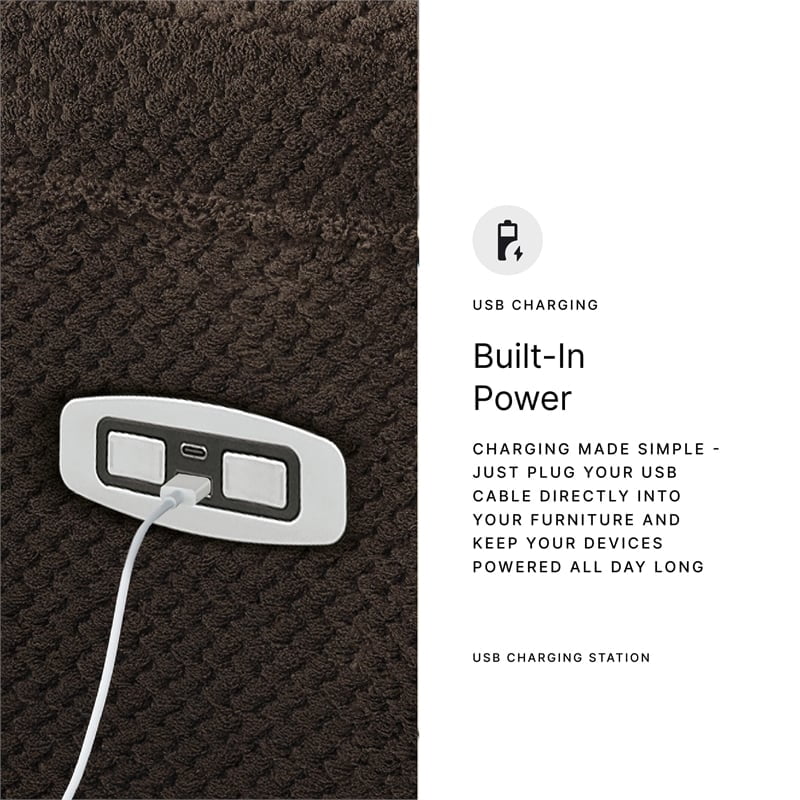 Signature Design by Ashley Observation Brown Power Reclining Sofa