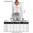 thumbnail image 6 of Women's Tie Front Long Sleeve Rib Knit Shrug Sweaters Cardigan Crop Top, 6 of 6