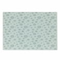 thumbnail image 1 of Snowflake Cutting Board, Doodle Style Symmetrical Motifs of Winter Season on a Dotted Background, Decorative Tempered Glass Cutting and Serving Board, Small Size, Pale Grey White, by Ambesonne, 1 of 1