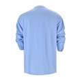thumbnail image 4 of Mens Long Sleeve Shirt Casual Stylish Stretch Shirts Comfortable Solid Color Collared Workwear Blue Size XXXL, 4 of 7