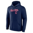 thumbnail image 2 of Men's Navy Cleveland Guardians Team Lockup Pullover Hoodie, 2 of 3