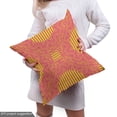 thumbnail image 5 of Ambesonne African Fabric by the Yard Upholstery, Traditional Modern Ethnic, 1 Yard, Yellow and Hot Pink, 5 of 5