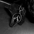 thumbnail image 4 of K-KED Vintage Halloween Gothic Skull Head Mask Pendant Necklace Women Men Delicate Jewelry Gift-#1, 4 of 8