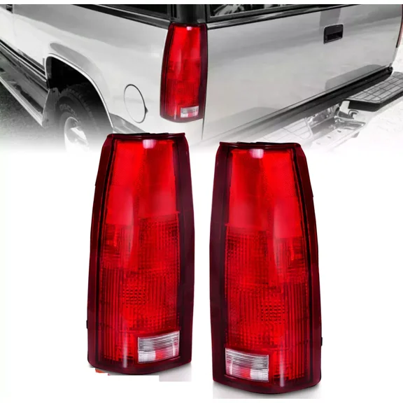 Pair OE Replacement Tail Lights for 1988-1999 Chevrolet GMC C/K Truck Pickup SUV