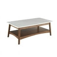 thumbnail image 3 of Luca Mid- Century Coffee Table Stone & Wooden Frame, 3 of 5