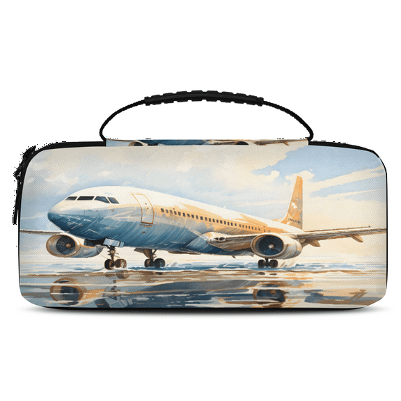 Herdesigns Airplane Airport Carrying Case for Nintendo Switch 2 with 20 Game Card Slots, Portable Travel Carry Case for Accessories and Console