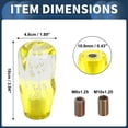 thumbnail image 3 of Ofertas Únicas Perilla de Cambio de 10 cm Acrílica para Vehículos Automáticos y Manuales con 2 Adaptadores Amarillo Claro 1 Juego, 3 of 7
