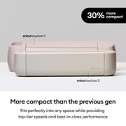 Cricut Explore 5 Smart Die-Cutting Machine Starter Bundle, Cream