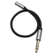 thumbnail image 1 of Adaptador de Audio 6,35 mm 1/4 Macho una 3,5 mm 1/8 Hembra Estéreo Jack para Amplificadores, Guitarra, Teclado, Piano, Cine en Casa 30 cm, 1 of 5
