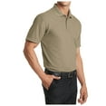 thumbnail image 2 of Yellow Rooster Mens Short Sleeve Dry Zone Grid Polo Tan XL, 2 of 4