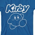 thumbnail image 2 of Kirby Faux Embroidered Character Boy's Blue Crew Neck Short Sleeve T-shirt-XS, 2 of 2