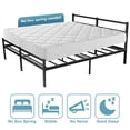 thumbnail image 5 of Lusimo Queen Bed Frame with Square Frame Headboard and Footboard 14 Inch Heavy Duty Metal Slat Mattress Foundation Bed Easy Assembly, Black, 5 of 11