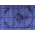 thumbnail image 1 of Ahgly Company Machine Washable Indoor Rectangle Persian Blue Traditional Area Rugs, 8' x 12', 1 of 4
