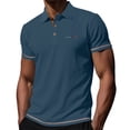 thumbnail image 2 of SOOMLON Dress Shirts for Men Short Sleeve Big and Tall Button Lapel Shirt Cooling Stretchy Pullover Travel Work Wear, 2 of 6