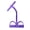 Purple, variant on 4 Tube Pedal Puller Resistance Band, Natural Latex Fitness Tension Rope, Yoga Sit Up Exercise Equipment for Abdomen Waist Arm, Red