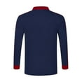 thumbnail image 4 of XIYON Long Sleeve Polo Shirts For Men Color Blocked Button Up Collar Sportswear With Design Shirt Classic Comfortable Polo Shirts For Men, 4 of 9