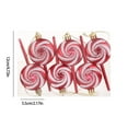 thumbnail image 3 of Fiudx Liquidación de ahorros de verano Piruleta de hilo de Navidad, decoración pintada, decoración para fiesta de Navidad, adornos para dulces para árbol de Navidad, 3 of 6