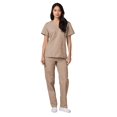thumbnail image 4 of Adar Universal Unisex Scrub Set - Unisex V-Neck Scrub Top & Tapered Drawstring Scrub Pants, 4 of 7