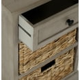 thumbnail image 5 of SAFAVIEH Carrie 1 Drawer Storage Side Table with 2 Baskets, Vintage Grey, 5 of 6