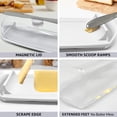 thumbnail image 6 of LAH KITCHEN Butter Dish with Knife - Butter Container with Magnetic Lid - Clear, 6 of 8