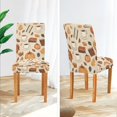 thumbnail image 3 of Yayeee 4 Pack Dining Chair Covers Stretch Parson Chairs Slipcovers Seat Protector, Fall Book, 3 of 6