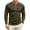Green, variant on ZHOGXU Contrast Color Long Sleeve O Neck Button Base Layer Men's T Shirts Work Wear