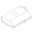 thumbnail image 4 of Turin Swift II 30” Under Cabinet Range Hood in Black, 4 of 4
