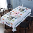 thumbnail image 3 of Easter Tablecloth Floral Pattern Polyester Table Cloth Spill Proof Wrinkle Resistant Table Cover for Kitchen Dining Parties Tabletop(Rectangle/Oblong, 60" x 84" (6-8 Seats), 3 of 5