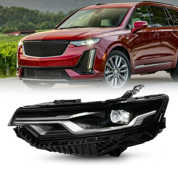 AKKON - Fits 2020-2024 Cadillac XT6 [FULL LED] DRL Signal Projector Headlight Driver Left w/o Super Cruise