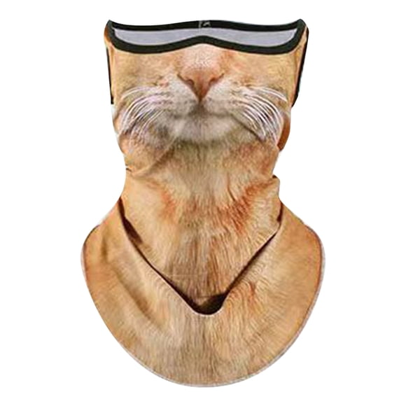 Hearth & Gear Riding Animal Face Towel Cat Ear Wind Cycling for Men Dirt Bike Hat Cool Welding Caps Skis for Men Due Rags for Hair Girls Womens Summer Ski Women Warm Warm Weather No Saints Gear Youth