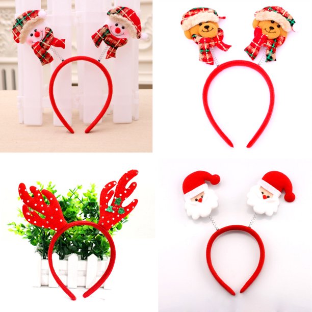 Diademas De Reno Navideñas - 4 Piezas, De Felpa Con Lentejuelas, Para Niños Y Adultos, Fiestas Diademas De Reno Navideñas - 4 Piezas, De Felpa Con Lentejuelas, Para Niños Y Adultos, Fiestas
