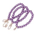 thumbnail image 3 of Pearl Beads Bracelet, Polishing Process Pearl Beads Strands Smoothing Round  For Bag For Keychain For Mobile Phone Case H22 Purple, 3 of 8