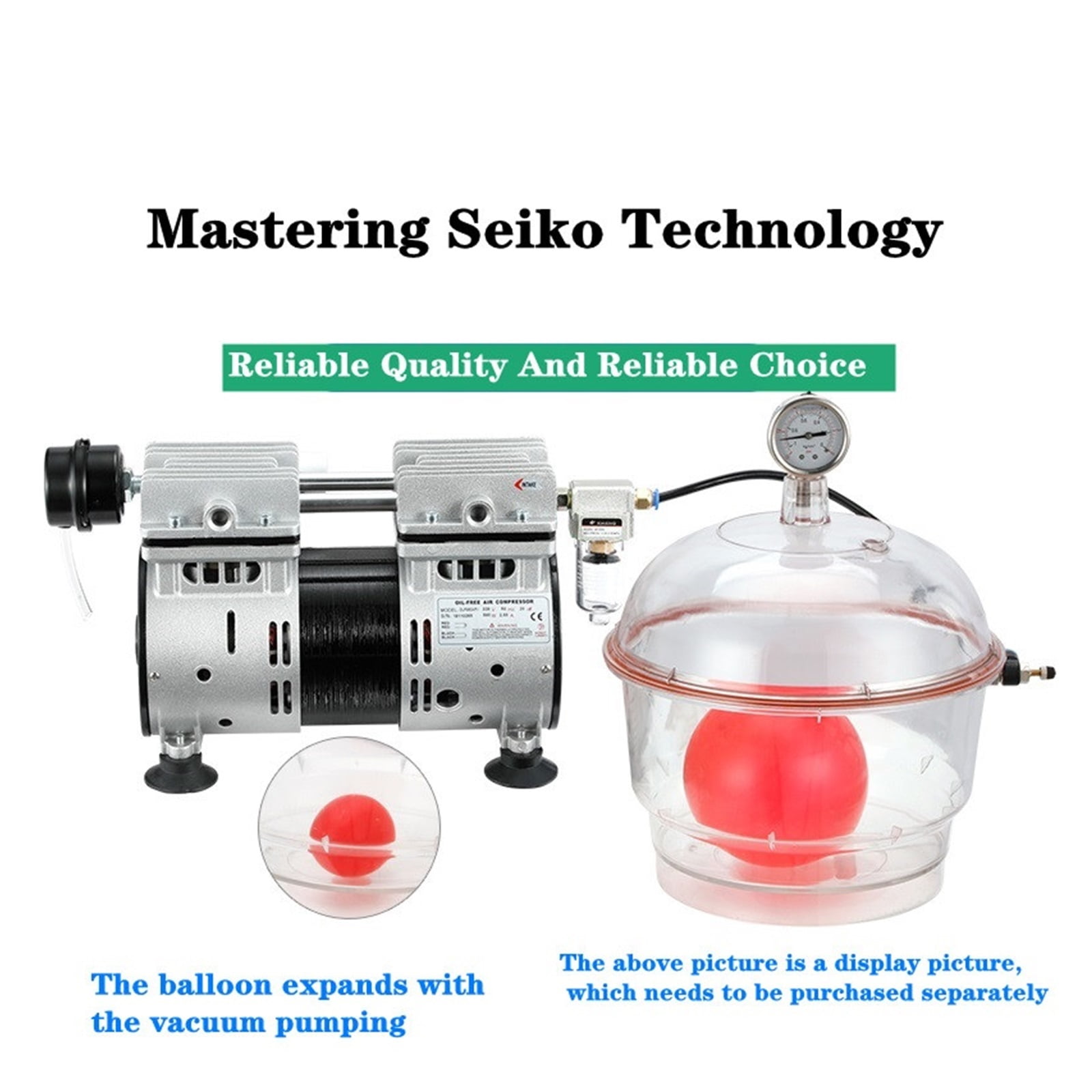 Oil Free Vacuum Pump Small Industrial Air Extraction Pump Test Room Suction Filtration Silent Negative Pressure Pump