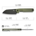 thumbnail image 5 of CIVIVI Hid Folding Pocket Kitchen Knife 4.14" 14C28N Blade C23008-2, 5 of 7